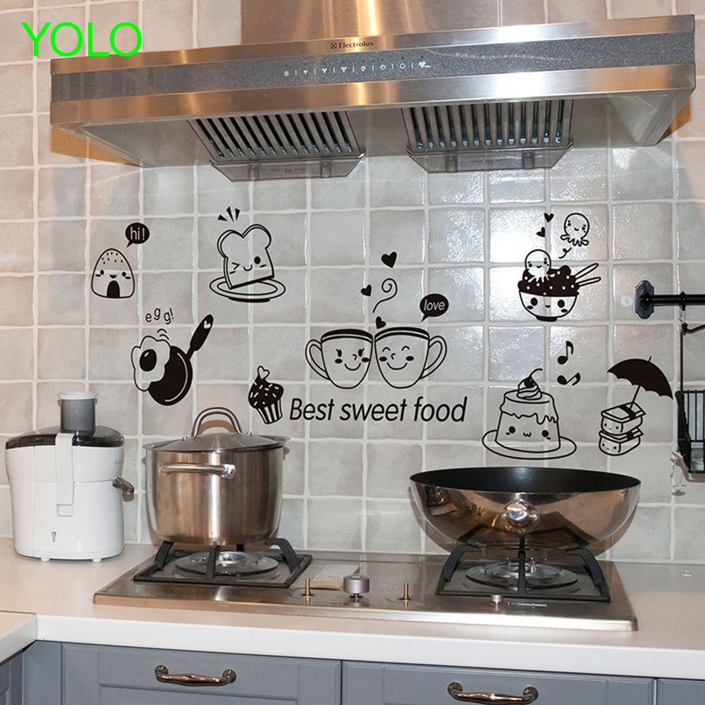 Pvc Stickers Kitchen Wall Sticker Diy Wall Art Shopee Malaysia