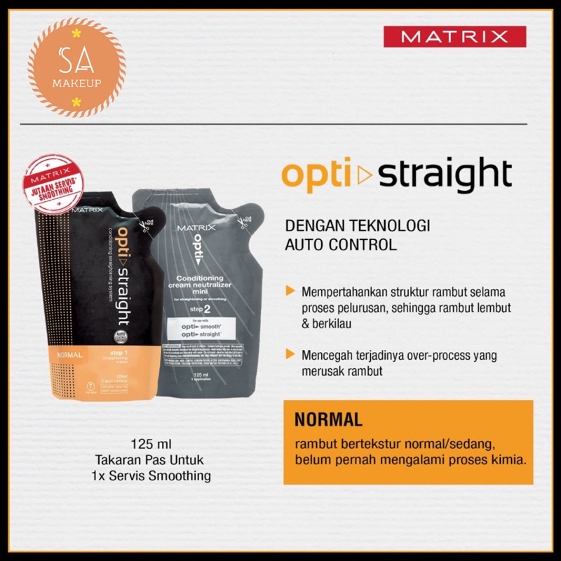 Matrix Optix straight Mini 125ml Step 1 + Step 2 | Matrix / Matrix  Optistraight Hair Straightener | Shopee Malaysia