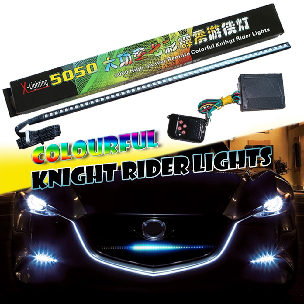 1set 7Color RGB 48LED Knight Night Rider LED Strip Scanner Lighting