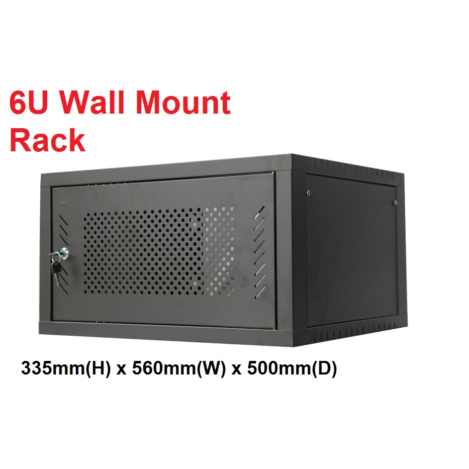 Hotdeal ( Ready Stock ) RackIT 6U Server Rack (335x560x500)mm - 1.0mm ...