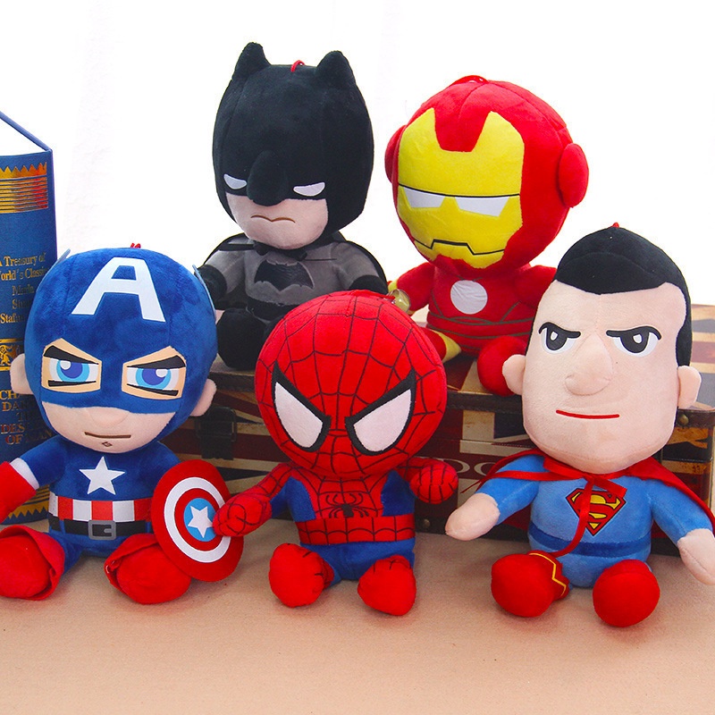 READY STOCK 40CM TIANCHUANG Movie Anime Plush Toys Christmas Gifts Plush Toys Marvel Avengers Iron Man Superman Anime Batman Soft Toy Spiderman Movie Dolls Bubble Milk Tea Plush Toys Pillow octopus mainan lego pop it