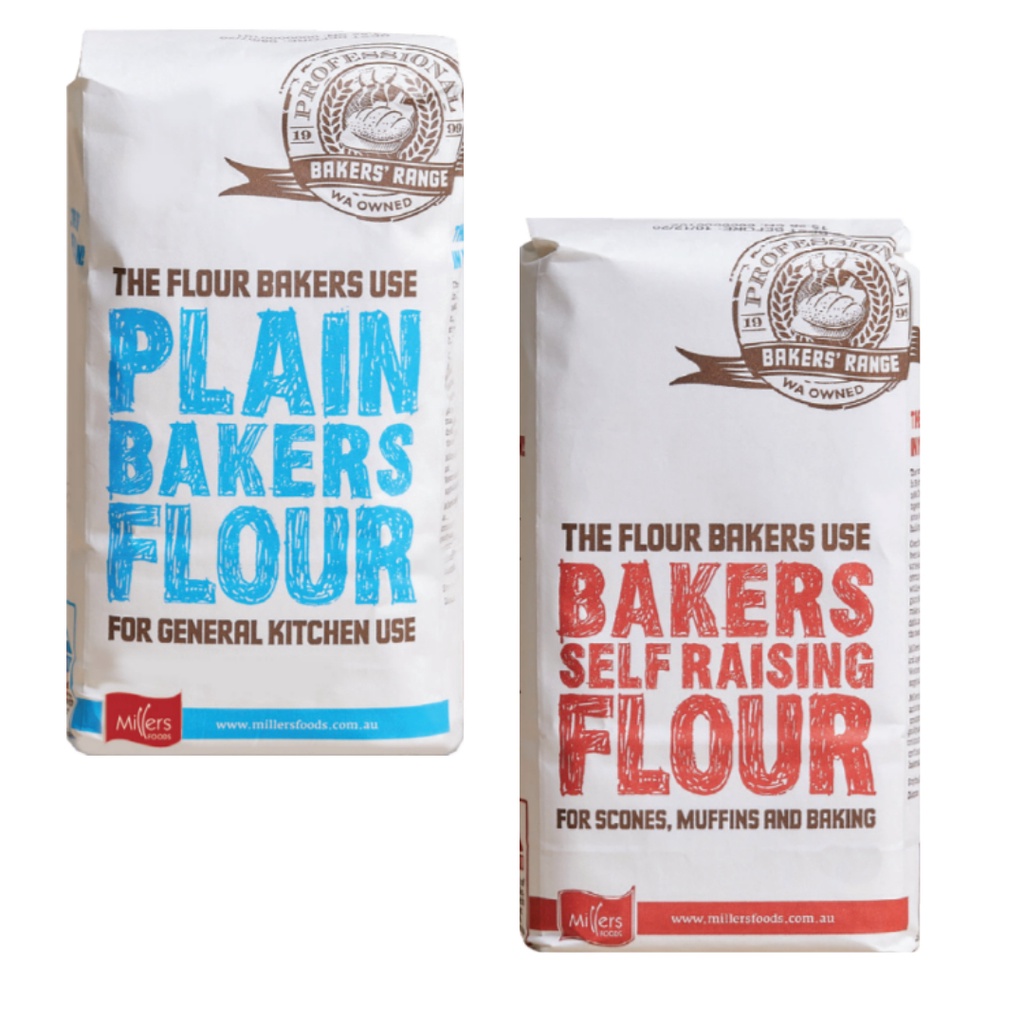 Millers [ Plain Bakers Flour / Self Raising ] Flour 1KG Shopee Malaysia