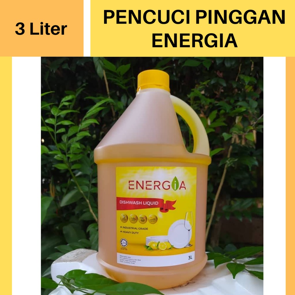  3Liter Sabun Pencuci Pinggan  Magkuk Energia Halal 