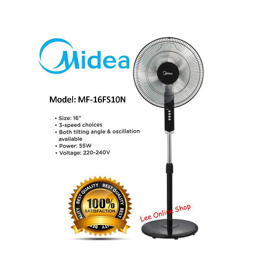 Midea 16 Stand Fan Mf 16fs10n Shopee Malaysia