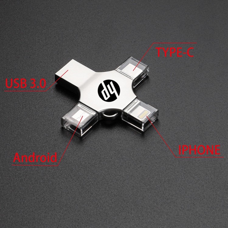 Multi Reliable 2TB 4-in-1 flash drive USB 3.0 Memory Stick OTG Pendrive Fast Speed Type-C i/O/S/Tablet/Android/Smartp...