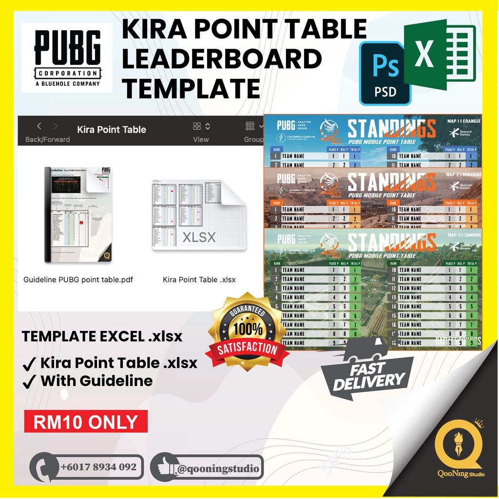 pubg-kira-point-template-excel-leaderboard-shopee-malaysia