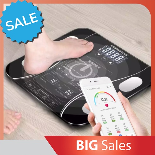 Ready Stock 80 in 1 Smart Body Fat Analyser Weighing Device Digital