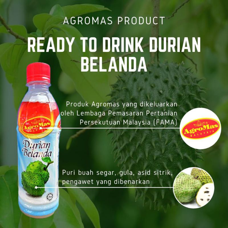 Ready To Drink Minuman Durian Belanda Roselle Dan Calamansilimau Kasturi By Agromas Shopee 4266