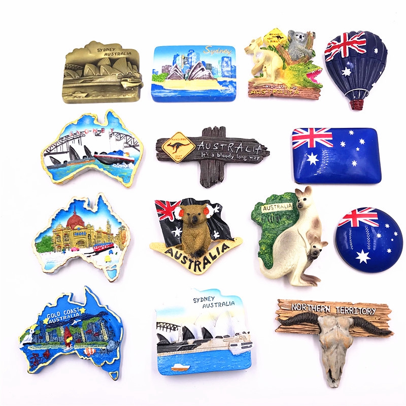 Australia Sydney Melbourne Sign Fridge Resin Creative
