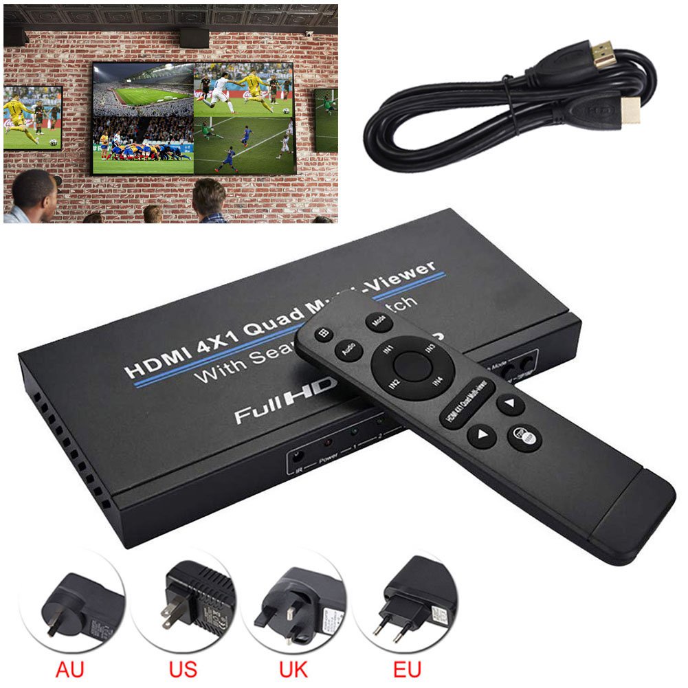 Switcher Seamless Multiviewer Switch Ir Screen Splitter Converter Hdmi 4x1 Switch Quad Multi Viewer 5 Modes For Ps3 Pc S Shopee Malaysia