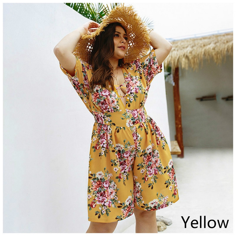 plus size summer playsuits