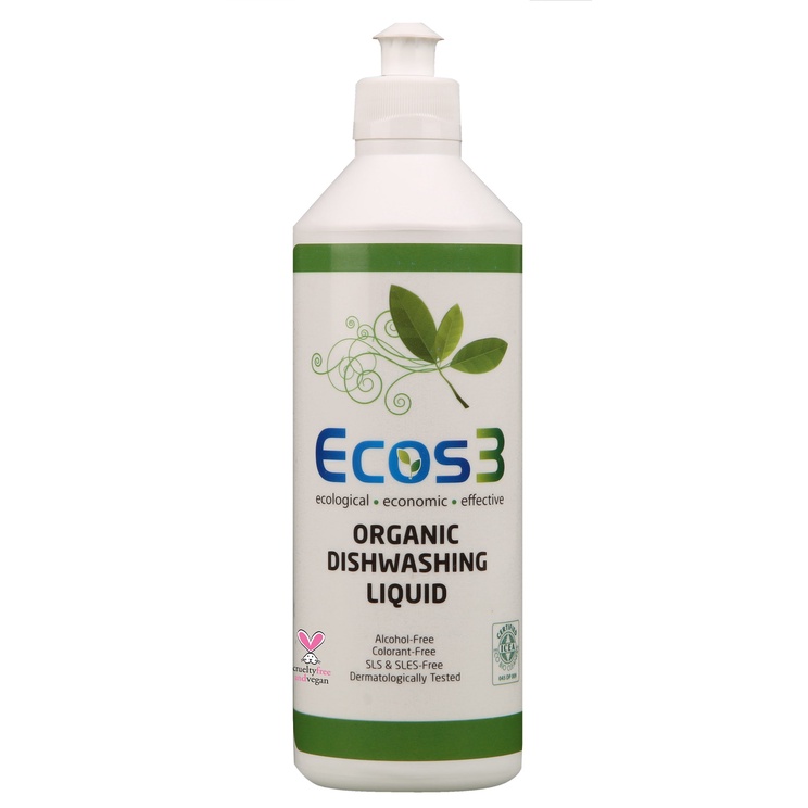 ecos3 organic diswashing liquid 500ml