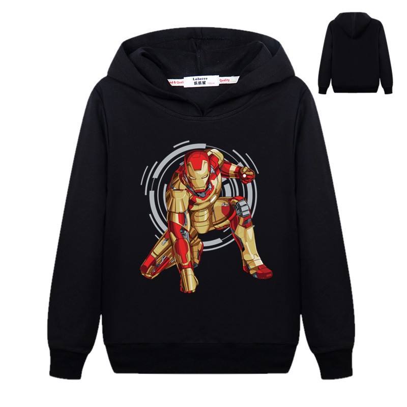 iron man hoodie kids