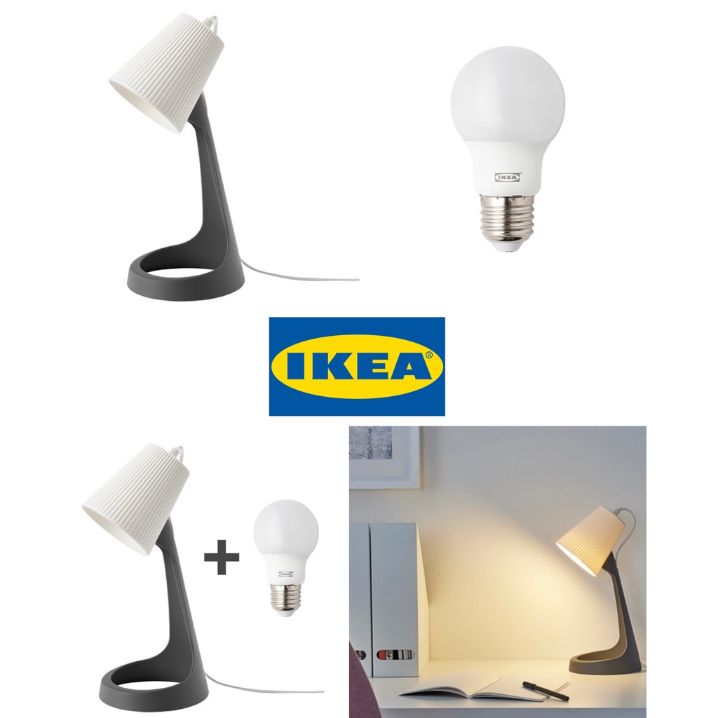 [READY STOCK] IKEA SVALLET WORK LAMP DESK LAMP DARK GREY/WHITE RYET