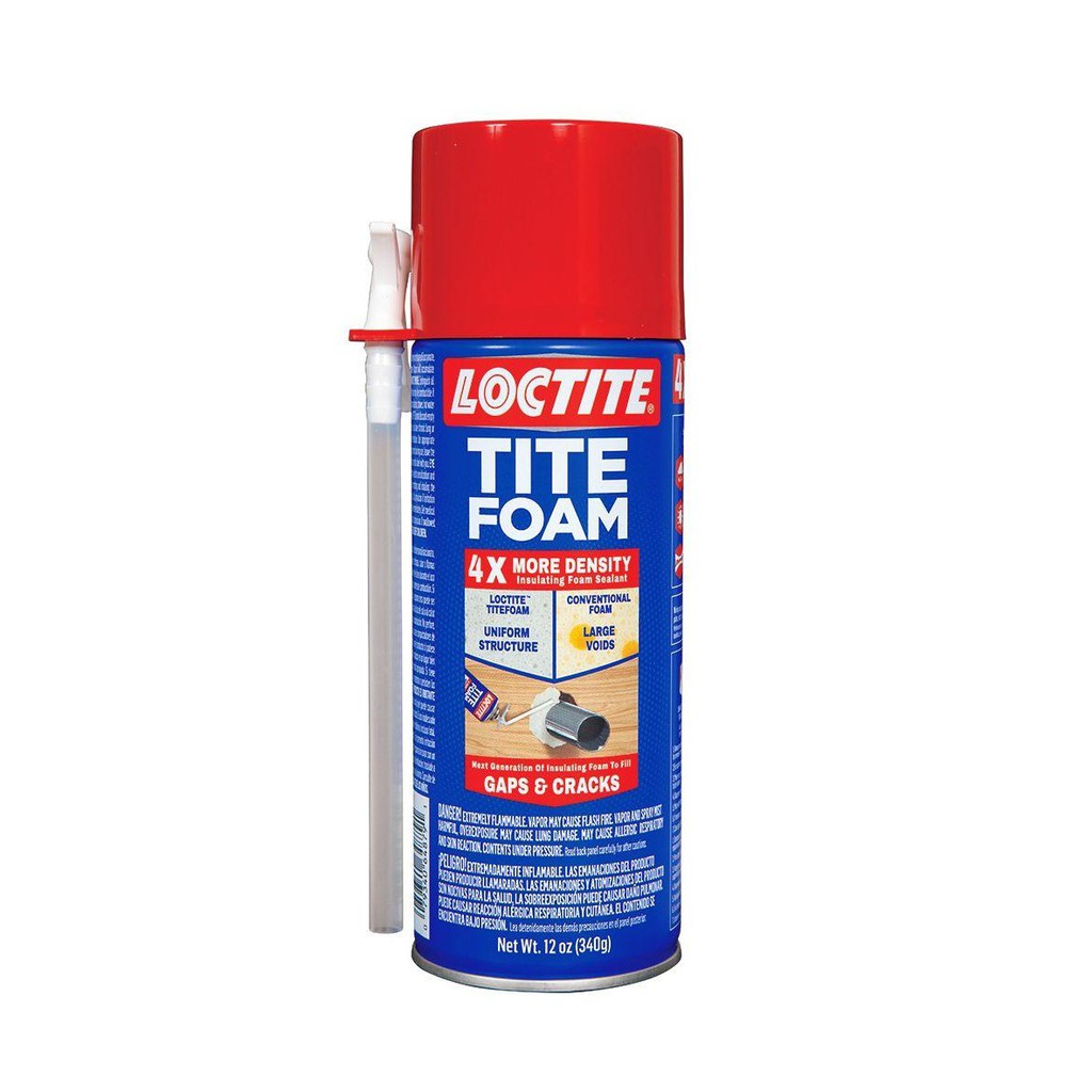 Loctite TITE FOAM Insulating Foam Sealant, Gaps & Cracks, 12-Ounce Can ...