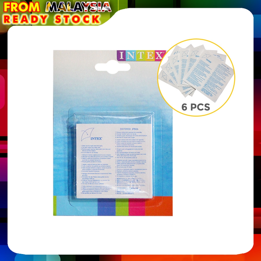 INTEX 59631 6Pcs Repair Patch Repair Kit SelfAdhesive Patch for Swimming Pool Inflatable Air