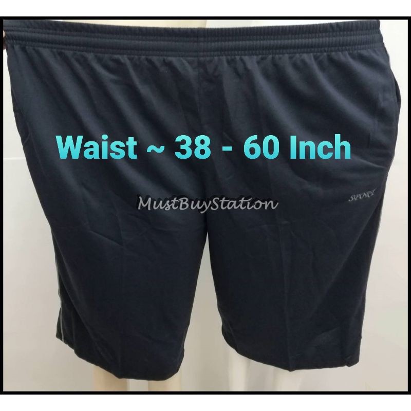 Plus Size Waist 38 - 60 Inch Extra Large Size 3/4 Sport Pants | Shopee ...