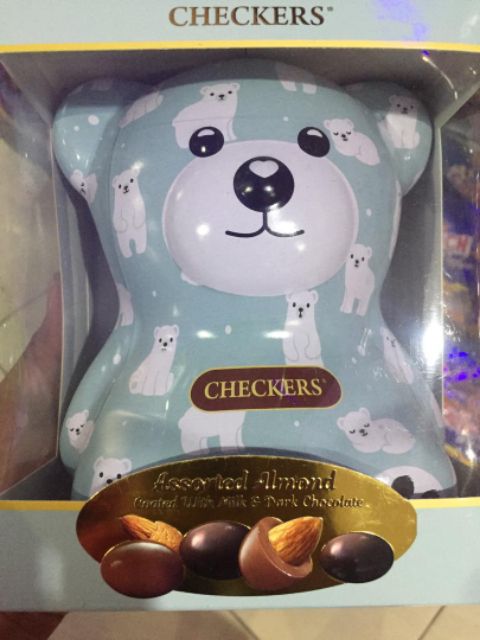 human size teddy bear checkers