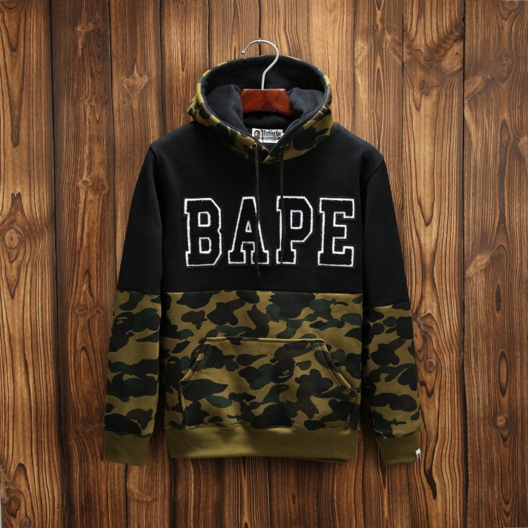 bape letter hoodie