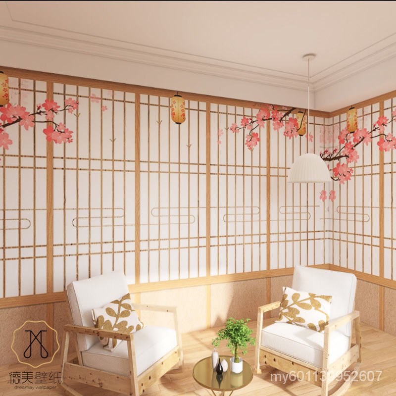 WallpaperJapanese Style Plaid Wooden Door Background Wallpaper Script