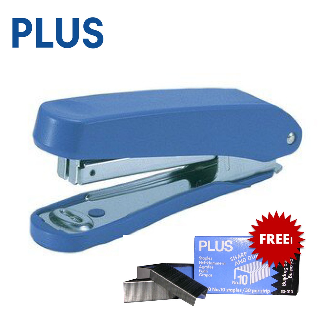 PLUS Stapler & Staples Set Renew ST 10EHBU Shopee Malaysia