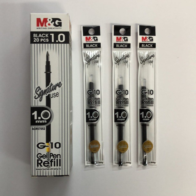 M&G Gel Pen Refill 1.0mm -Black 1s | Shopee Malaysia