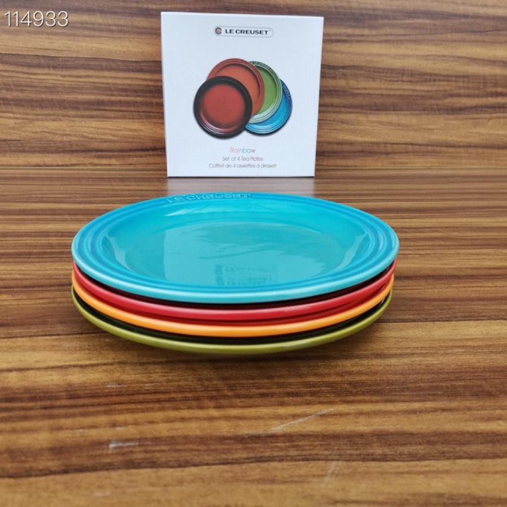 Original Le Creuset Cool Color Round Flat Tea Plate Shopee Malaysia