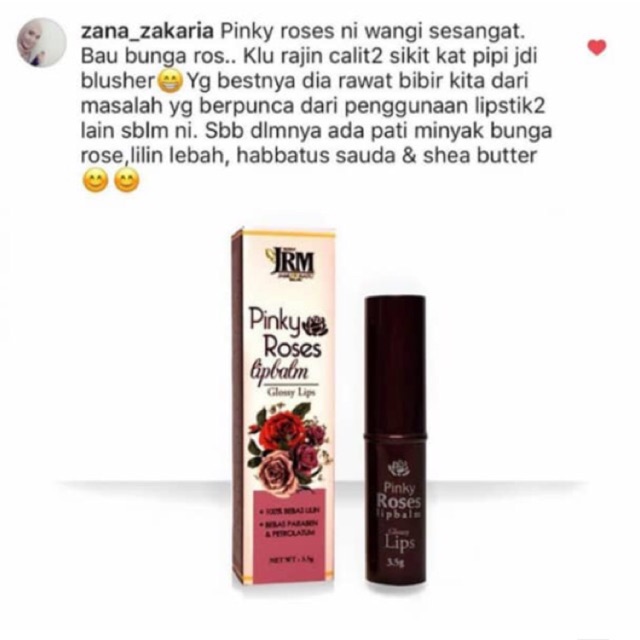 (new!!) PINKY ROSES LIP BALM JRM (jamu ratu malaya) Shopee Malaysia
