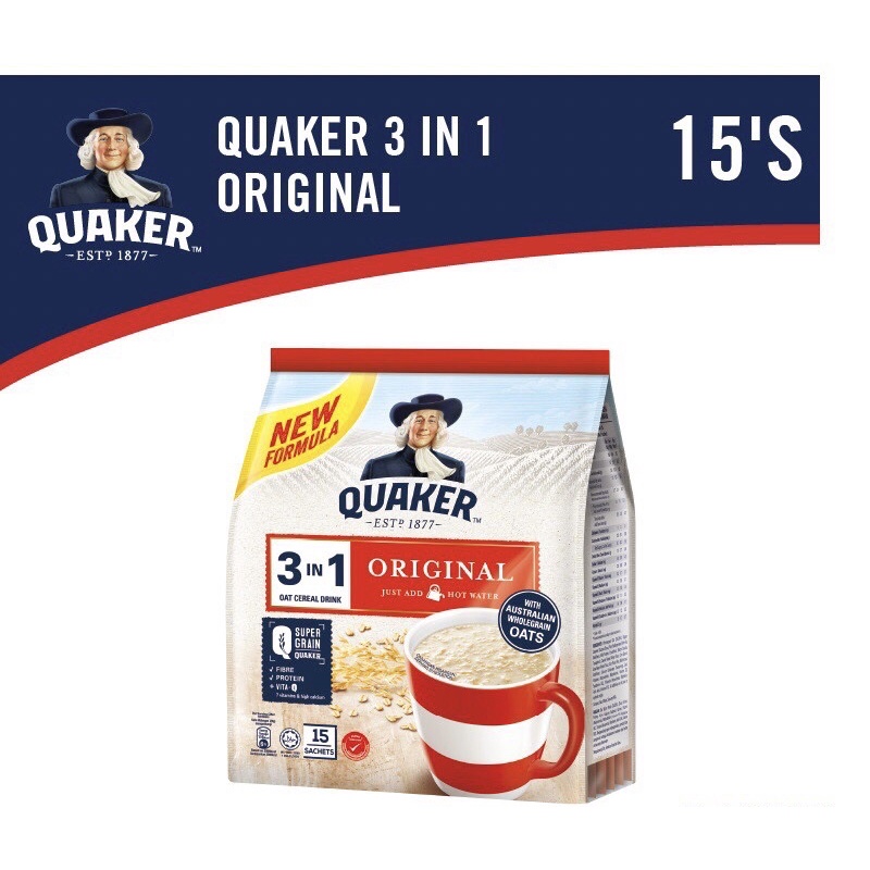QUAKER OAT ORIGINAL 3 IN 1 Shopee Malaysia