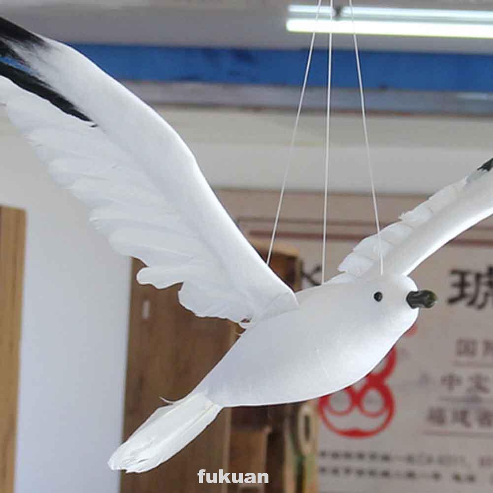 Artificial Feather Birds Figurines Home Garden Decoration Seagull 1