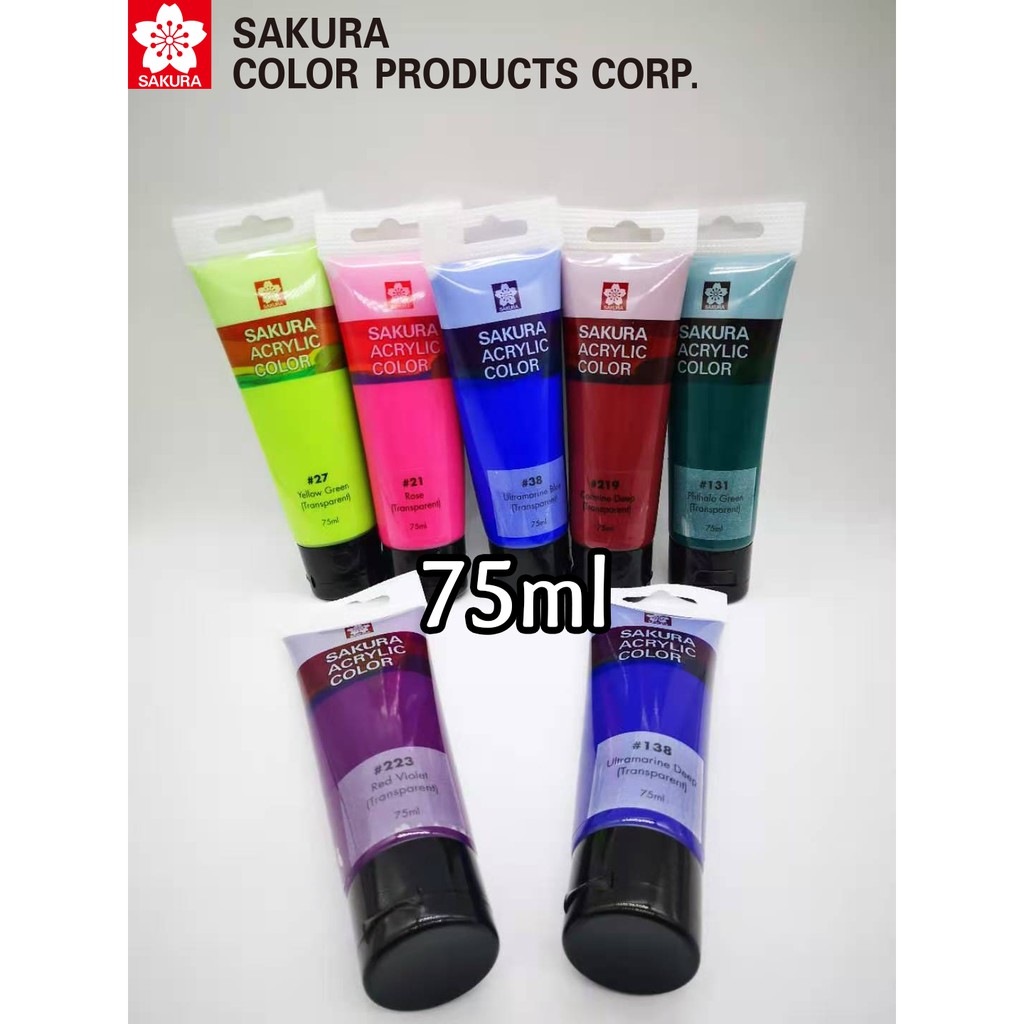 Japan Sakura Acrylic Colour 75ml Transparent Shopee Malaysia   3df622bd6b054f4ae90fe7c338d62dc2