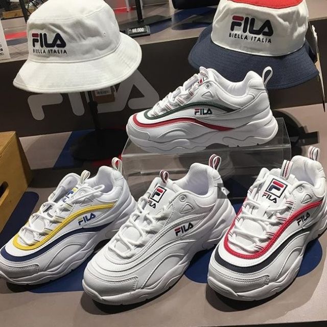 fila white platforms