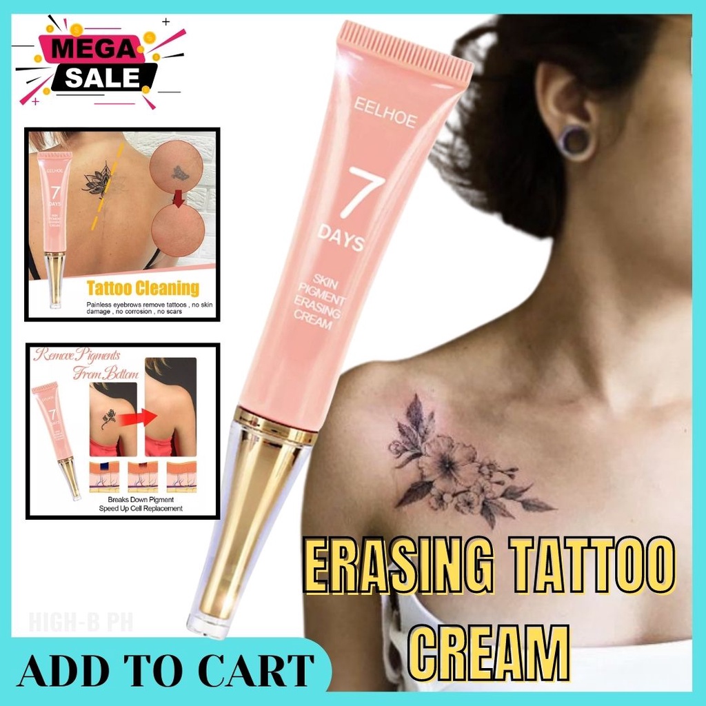 TATTOO REMOVER CREAM pigment erasing cream Skin Pigment Erasing Cream Tubed Natural Gentle