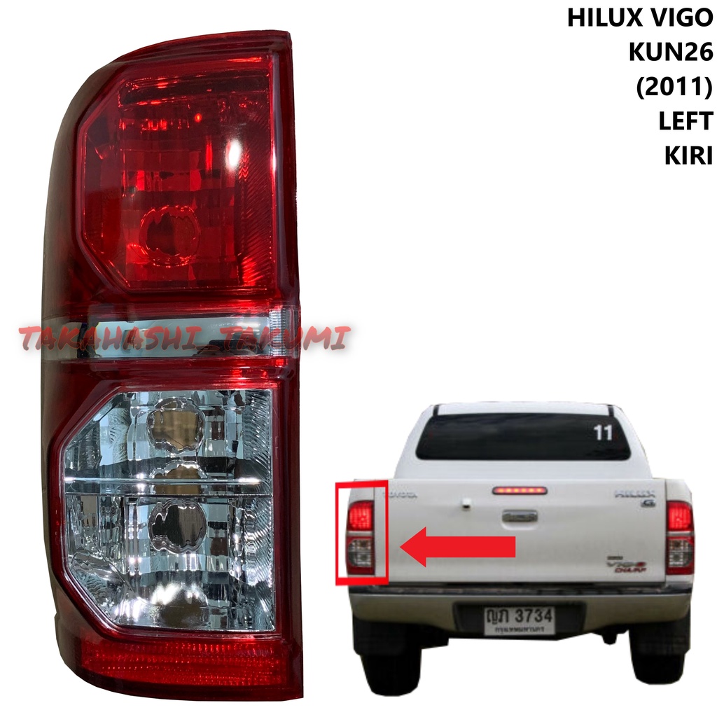 Toyota Hilux Vigo KUN26 2011 Facelift Rear Left Kiri Tail Lamp Light
