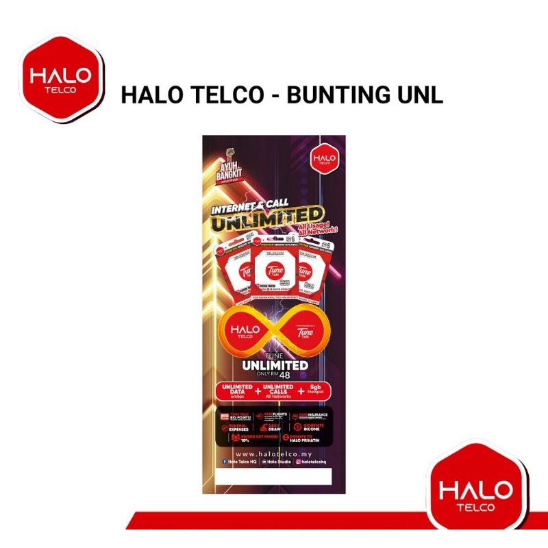 Buy Bunting Halo Telco Ayuh Bangkit Padu Seetracker Malaysia