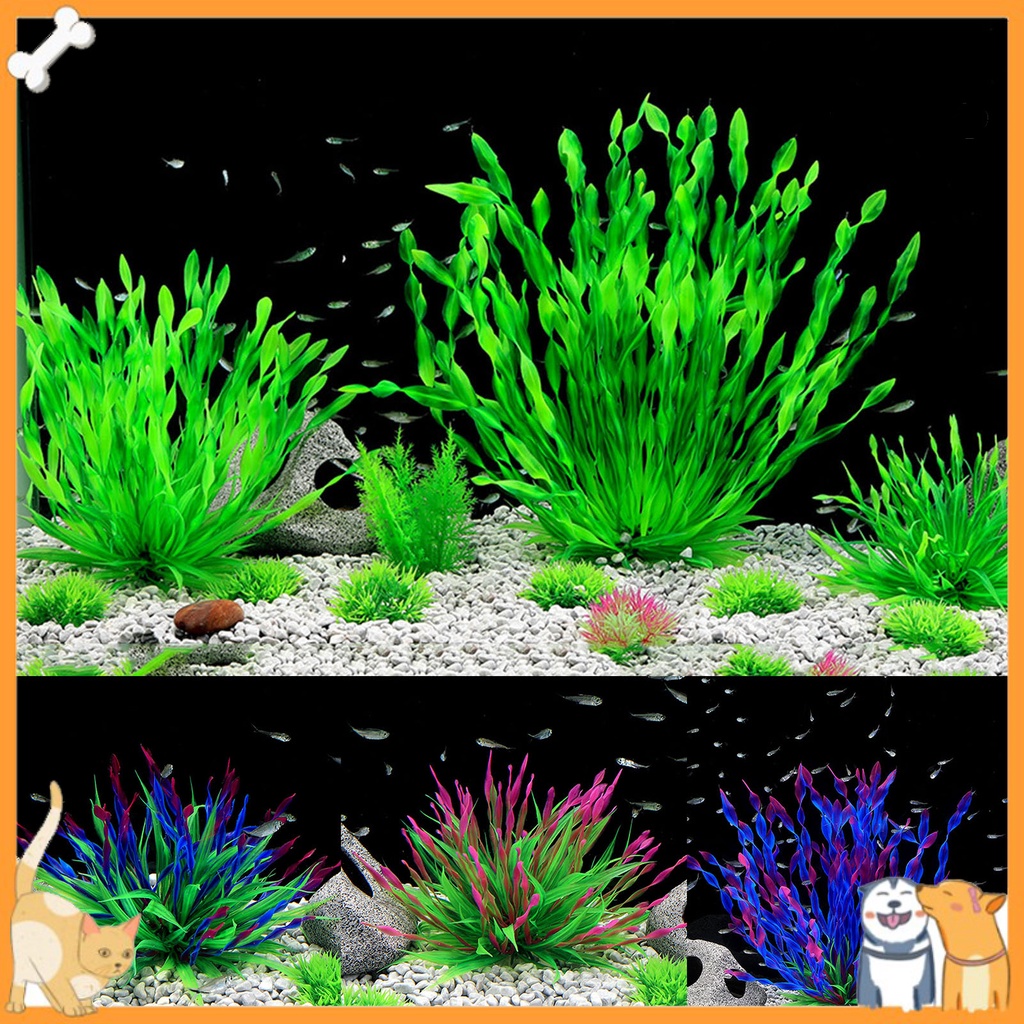 [Vip] Aquarium Plant Realistic Appearance Hideout Decor Plastic ...