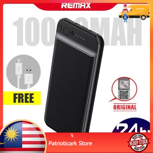 100% original remax 10000mah powerbank quick charge dual output slim ...