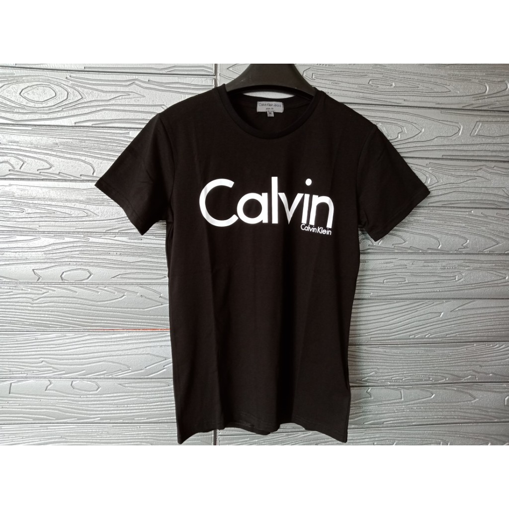 calvin klein logo t shirt mens