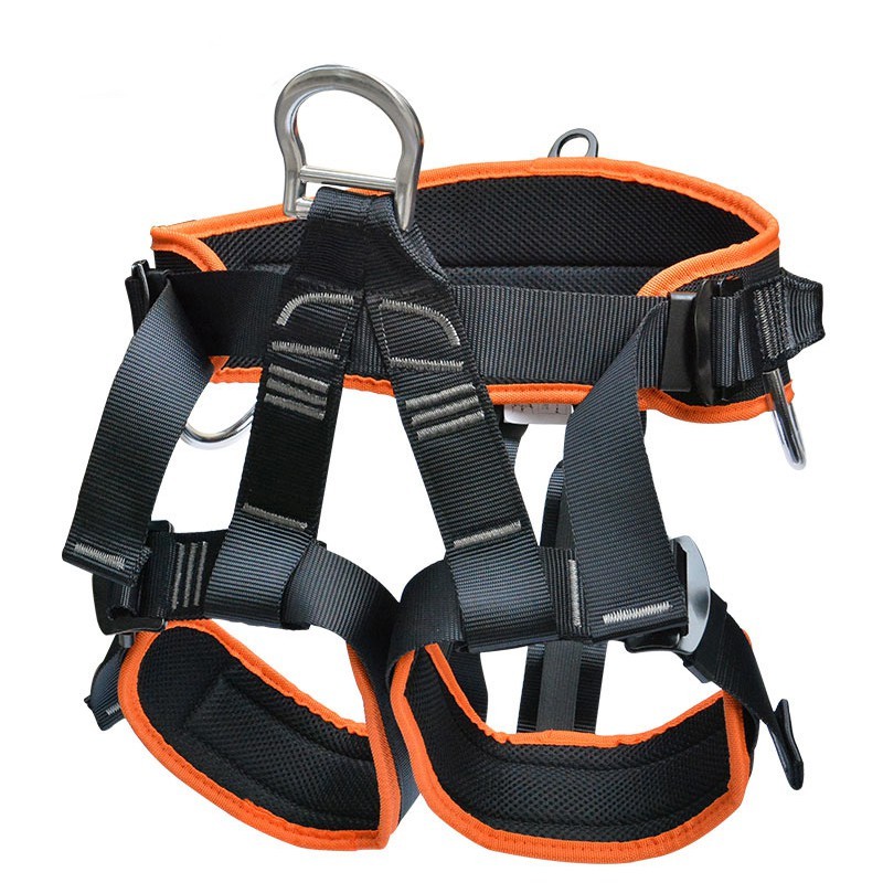 Fall Protection Safety Harness Half Body Seat Saddle for Men Women Climbing Rescue Caving