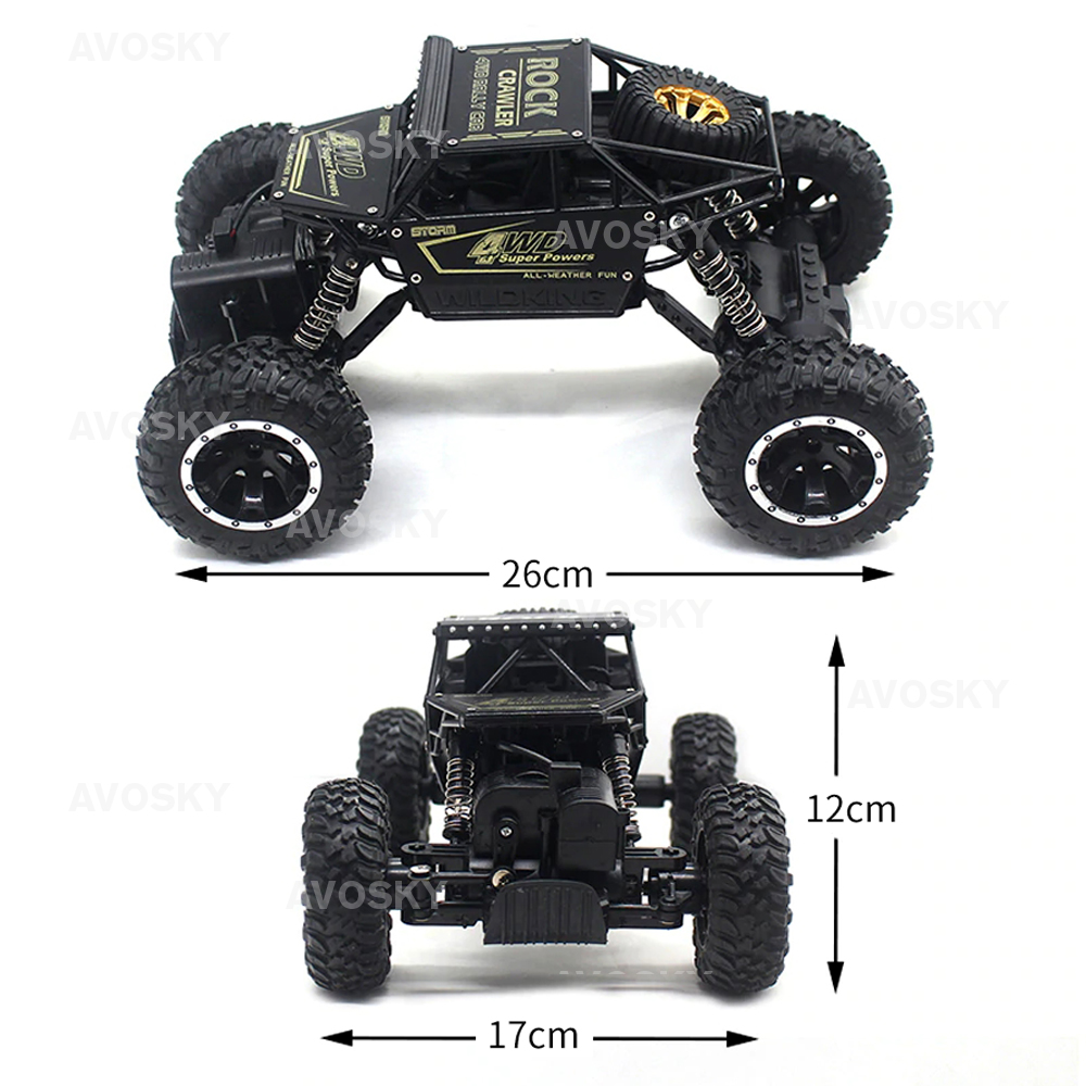 FREE GIFT  Remote Control Rechargeable Alloy Car 4 Wheel Drive Sport Extreme Climbing Vehicle Toys Toy Kereta Kawa