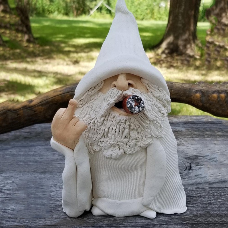 Gnome Garden Statue Decor For Courtyard Lawn Home Outdoor Indoor Unique Gifts Ornaments Garden Decorations 15CM