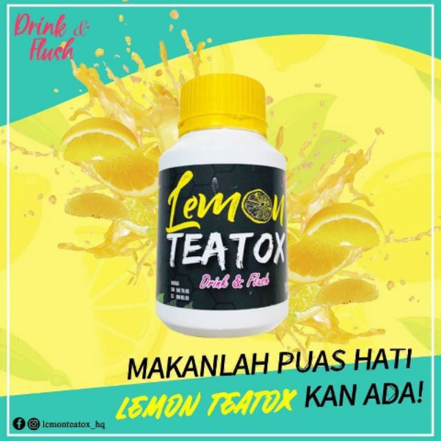 Lemon Teatox Air Kurus Viral Air Turun Berat Badan Air Buang Toksin Shopee Malaysia