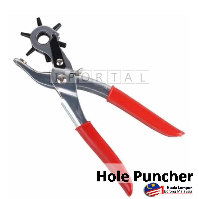Hole Puncher Plier for Leather Belt Watch Rubber Cardboard Plastic