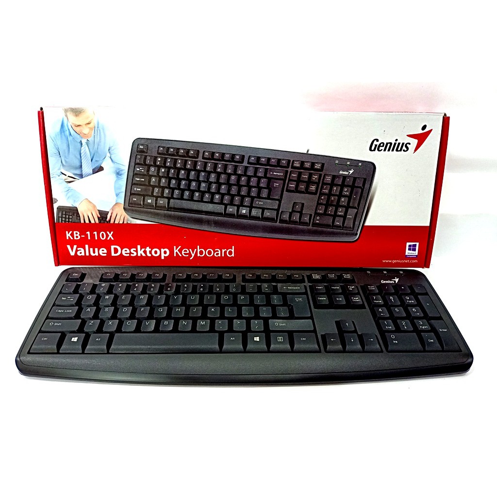 Genius Value Desktop USB Keyboard KB110X Shopee Malaysia