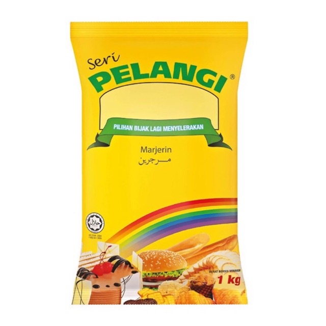 Ready Stock Marjerin Mentega Seri Sri Pelangi Plangi Halal Product Bakeri Bakery Kek Cake Biskut Coklat Pastri Shopee Malaysia