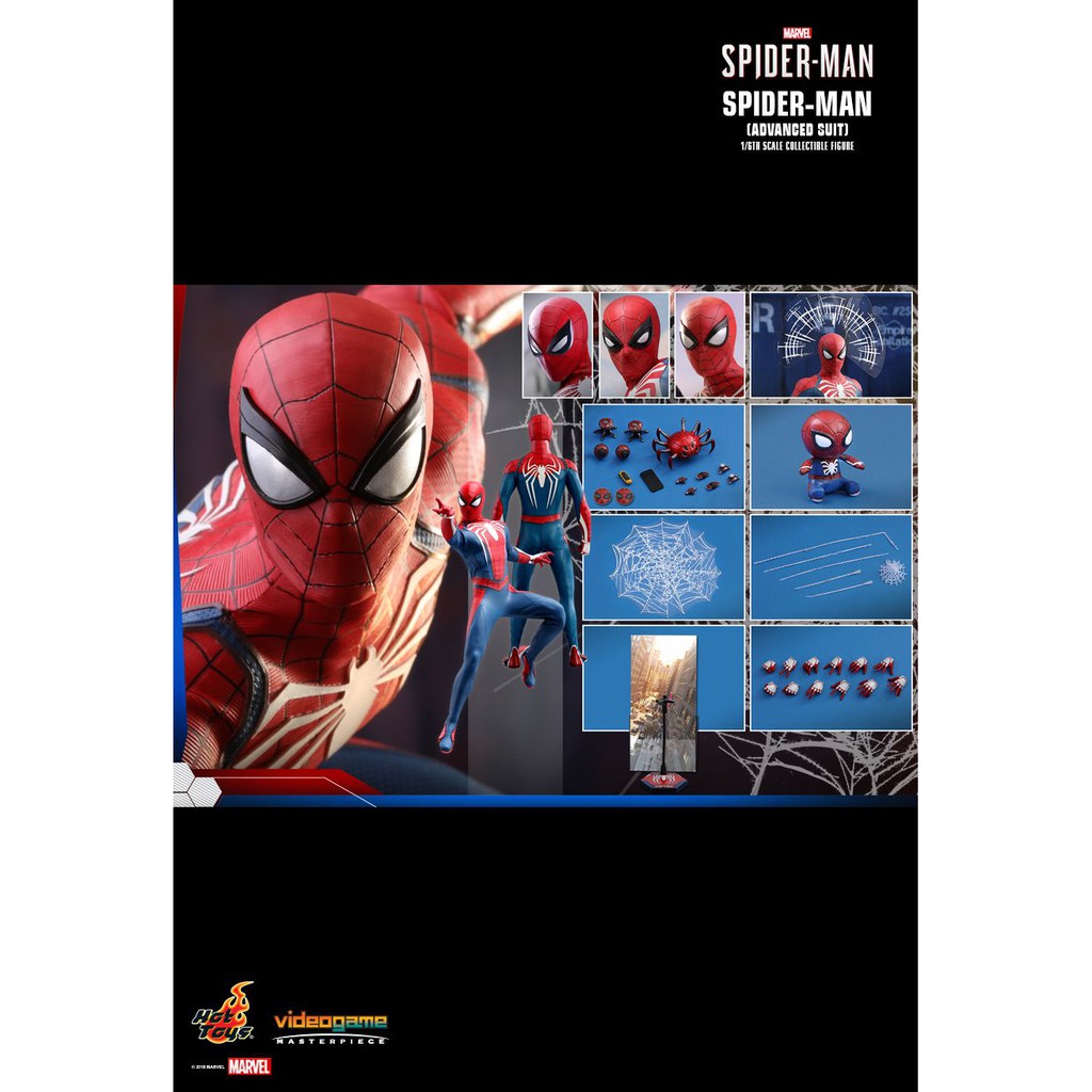 spider man advanced suit hot toys