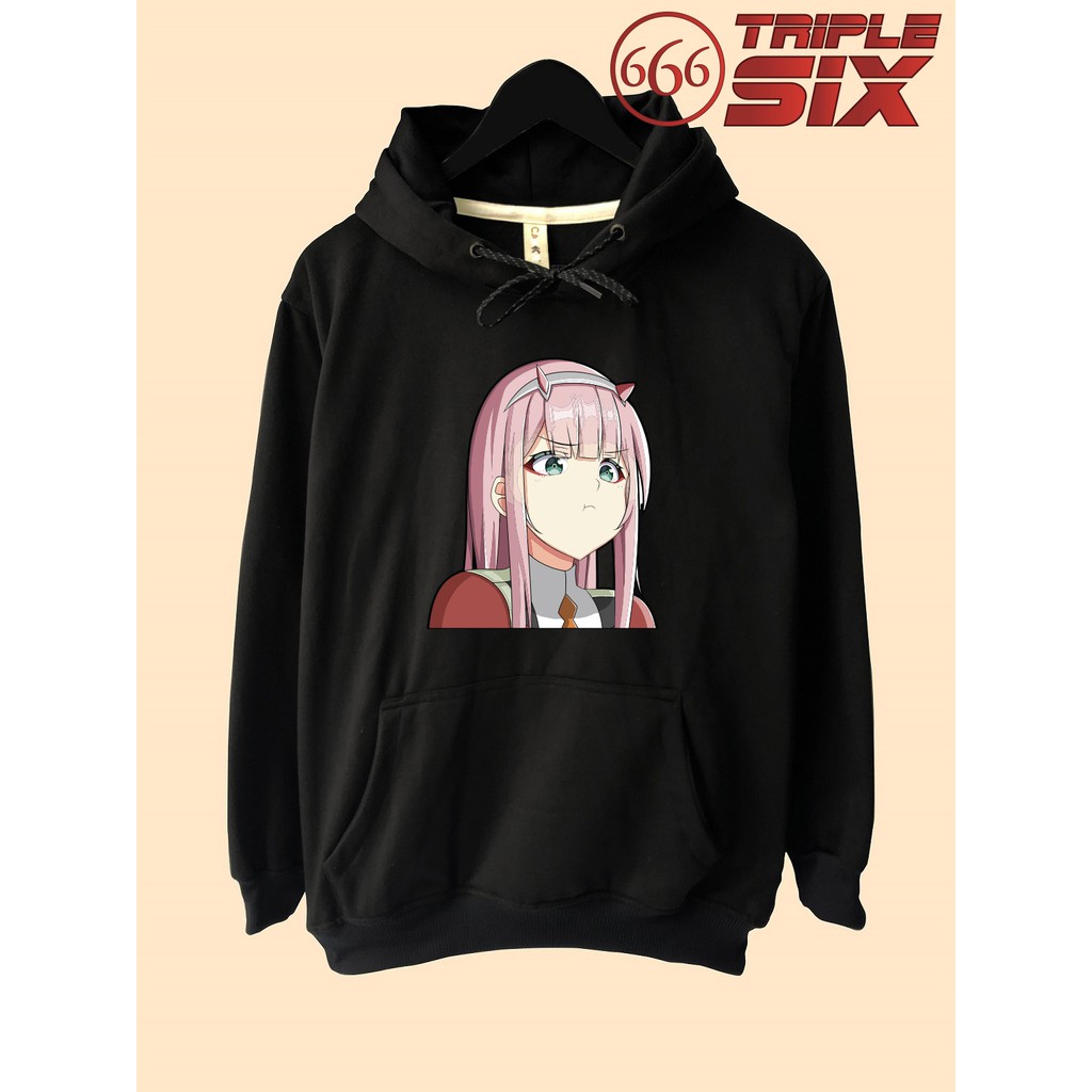 zero two face hoodie