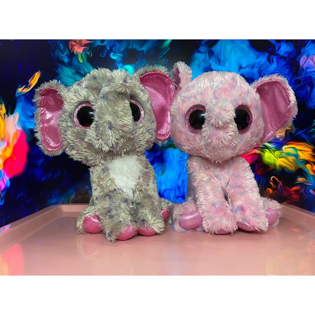 [ORIGINAL] Preloved TY Beanie Boos : Elephant - Specks - Ellie | Shopee