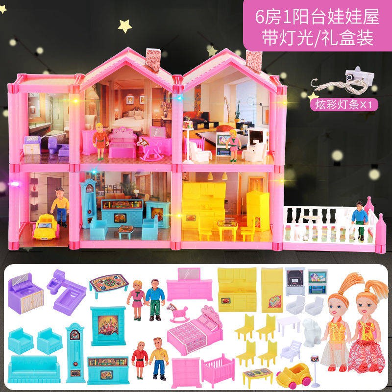 Barbie Doll Rumah Permainan Kanak Kanak Dipasang Rumah Boneka Villa Boneka Barbie Set Rumah Puteri Simulasi Mainan Gadis Shopee Malaysia