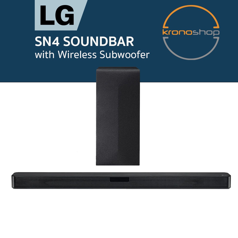 LG SN4 SL4 2.1ch 300W Wireless subwoofer Sound Bar With AI Sound Pro & Carbon woofer SN4 S-N4 SN-4 SN LG-SN4 SL4 LG-SL4